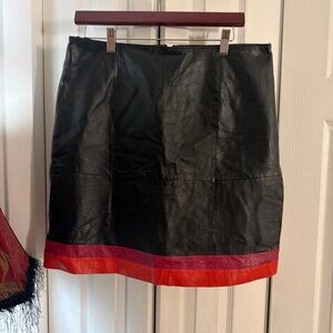 Metrostyle Black and Red Mini Skirt